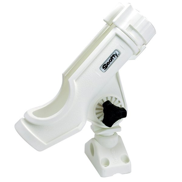 Scotty Powerlock Rod Holder White w/241 Side/Deck Mount 230-WH